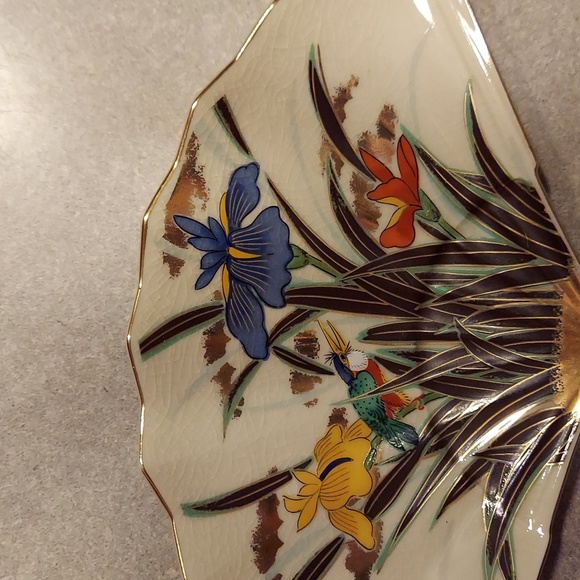 Japanese fan trinket dish - Picture 2 of 5